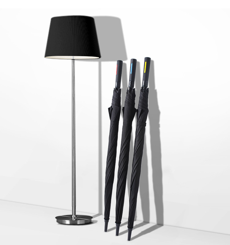 04加大長(zhǎng)柄自動(dòng)雨傘男士商務(wù)直桿傘全纖維黑色30寸高爾夫傘